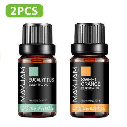 MAYJAM Essential Oil Citronella Jasmine Eucalyptus Sweet Orange Lemongrass Grapefruit Black Pepper Cajeput Cypress Ginger Scents