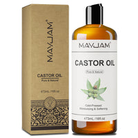 MAYJAM 473ml/16fl.oz Pure Natural Carrier Oil for Body Face Massage Castor Vegetable Glycerin Grapeseed Jojoba Coconut Oil