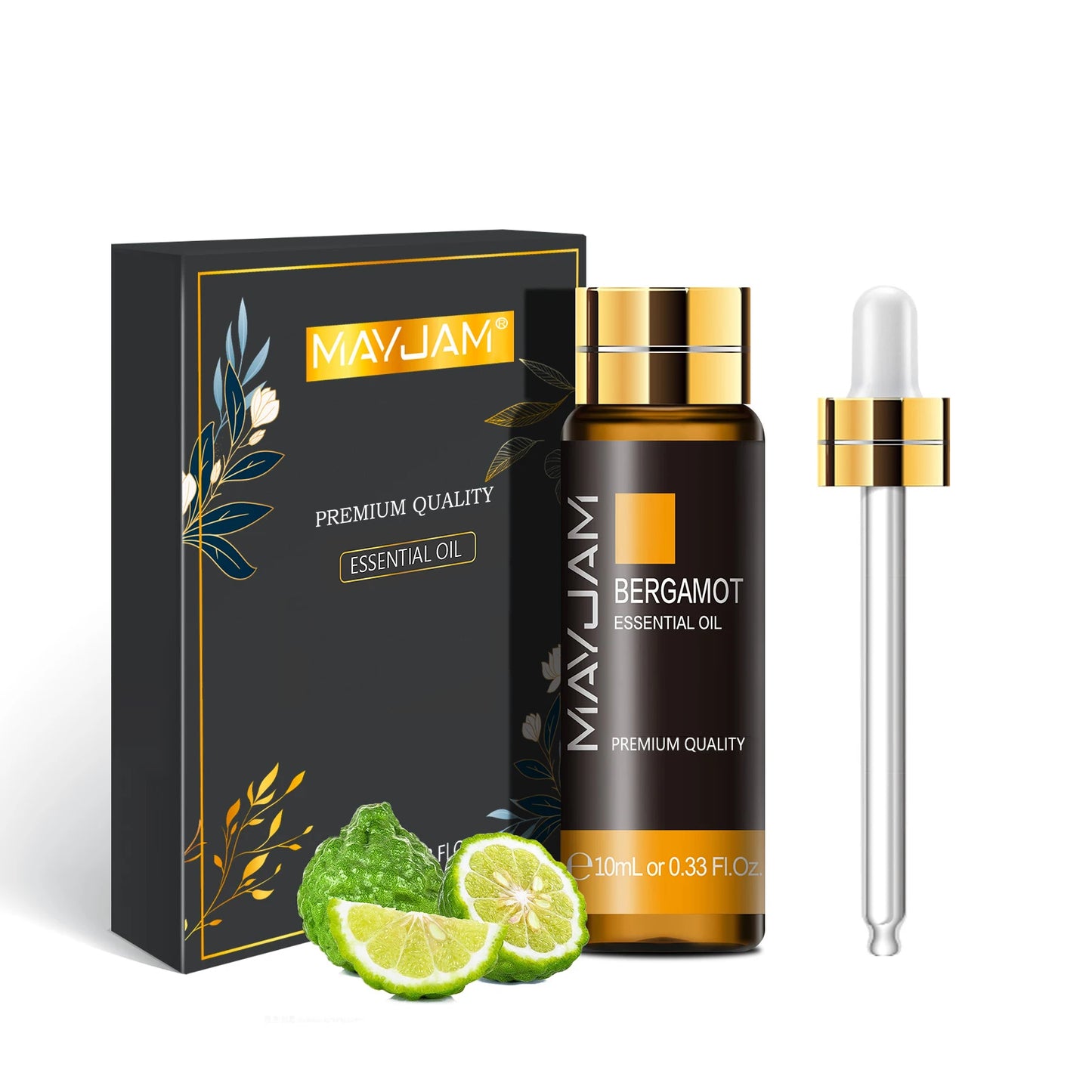 MAYJAM 10ml Pure Essential Oil Lavender Eucalyptus Vanilla Sandalwood Jasmine Bergamot Lemongrass Cinnamon Grapefruit 1pc