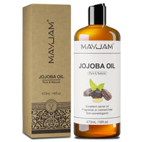 MAYJAM 473ml/16fl.oz Pure Natural Carrier Oil for Body Face Massage Castor Vegetable Glycerin Grapeseed Jojoba Coconut Oil