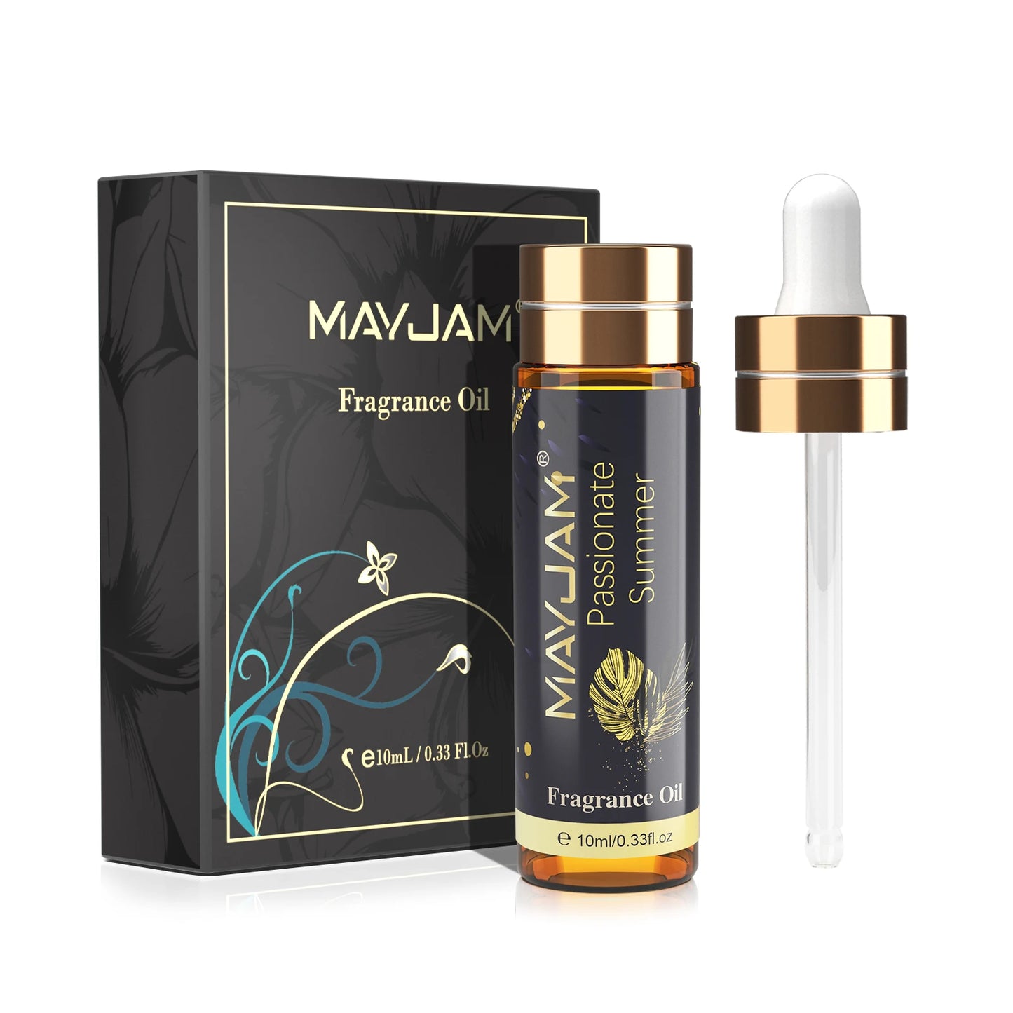 MAYJAM 10ml Fragrance Oil with Dropper Strawberry Coconut Cherry Orange Blossom Aroma Oil For Women and Men's