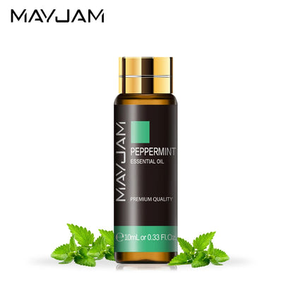 MAYJAM Lavender Jasmine Eucalyptus Vanilla Sandalwood Mint 10ml Natural Plant Essential Oil with Dropper For Diffuser Humidifier