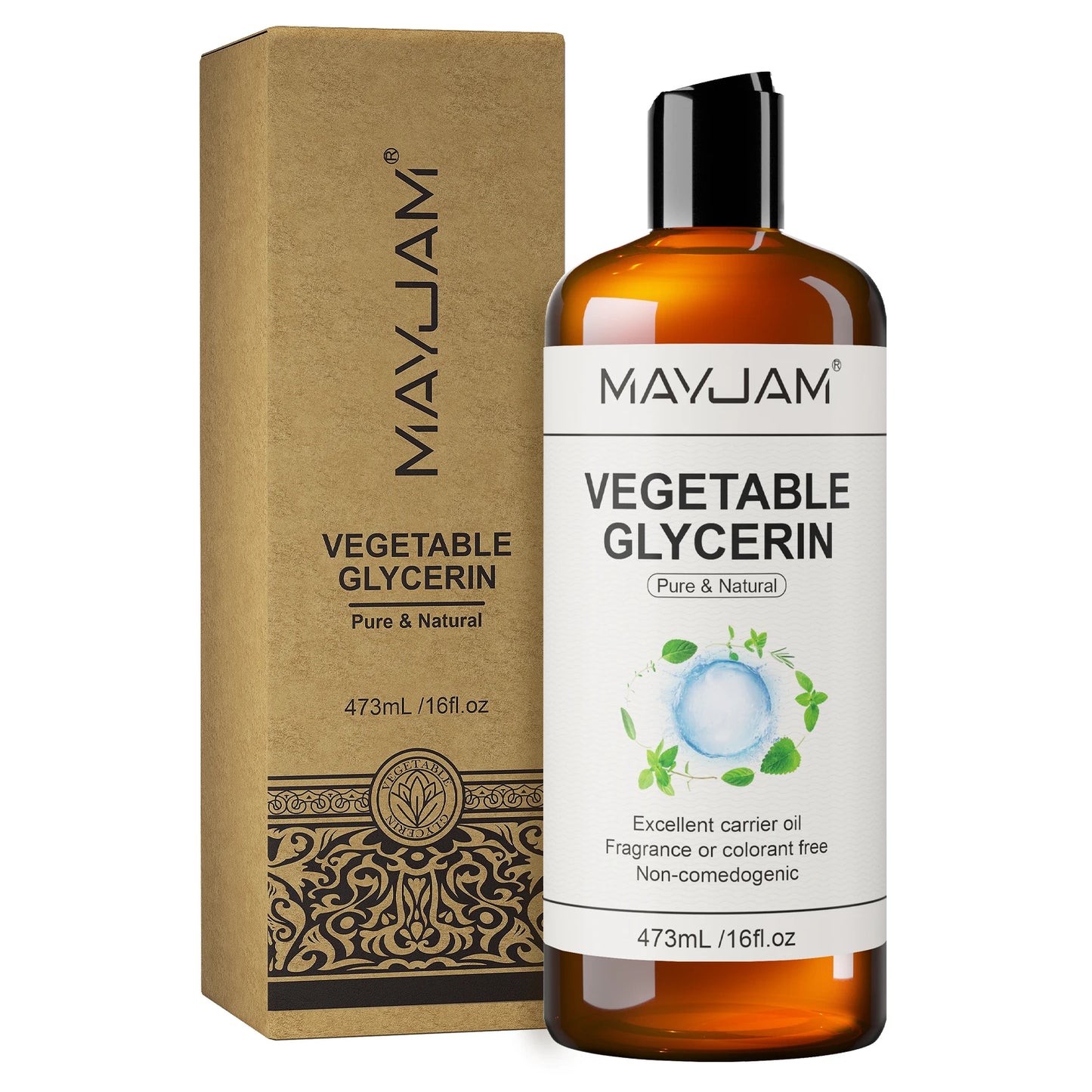 MAYJAM Jojoba Grapeseed Castor Vegetable Glycerin Fractionated Coconut Oil Moisturizing Face Hair Skin Natural Base Carrier Oil