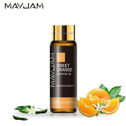 MAYJAM Lavender Jasmine Eucalyptus Vanilla Sandalwood Mint 10ml Natural Plant Essential Oil with Dropper For Diffuser Humidifier