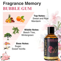 MAYJAM 100ml Fragrance Oils For Humidifier Diffuser DIY Candle Coconut Vanilla White Musk Bubble Gum Sea Breeze Baby Powder