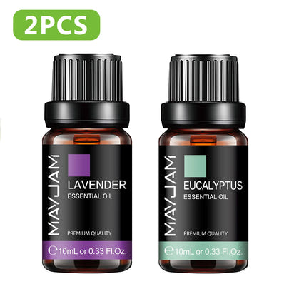 MAYJAM Essential Oil Citronella Jasmine Eucalyptus Sweet Orange Lemongrass Grapefruit Black Pepper Cajeput Cypress Ginger Scents