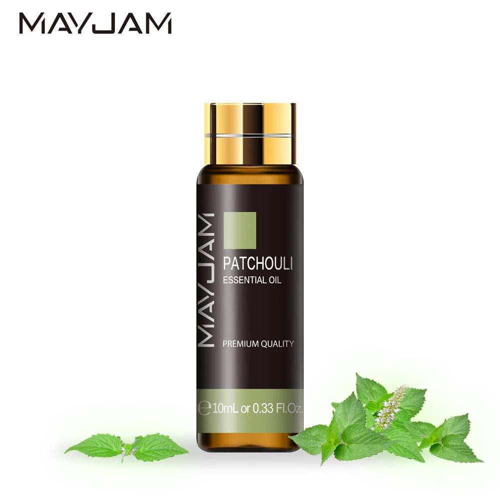 MAYJAM Lavender Jasmine Eucalyptus Vanilla Sandalwood Mint 10ml Natural Plant Essential Oil with Dropper For Diffuser Humidifier