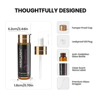 MAYJAM 10ml Fragrance Oil with Dropper Strawberry Coconut Cherry Orange Blossom Aroma Oil For Women and Men's