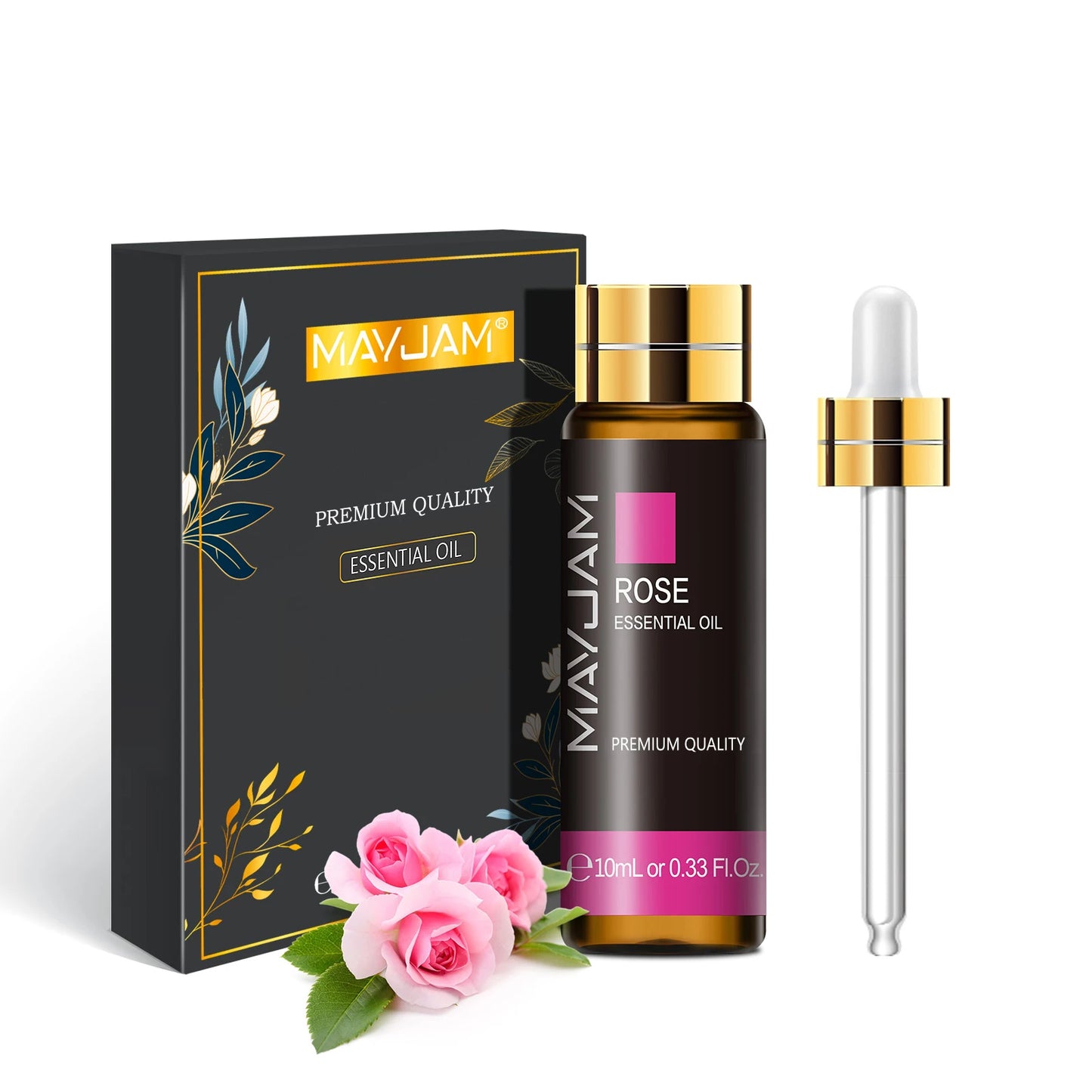 MAYJAM 10ml Pure Essential Oil Lavender Eucalyptus Vanilla Sandalwood Jasmine Bergamot Lemongrass Cinnamon Grapefruit 1pc