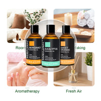 MAYJAM 3pcs/set Essential Oils 30ml Eucalyptus Sweet Orange Bergamot Aroma Oil For Diffuser