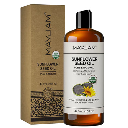 MAYJAM Jojoba Grapeseed Castor Vegetable Glycerin Fractionated Coconut Oil Moisturizing Face Hair Skin Natural Base Carrier Oil