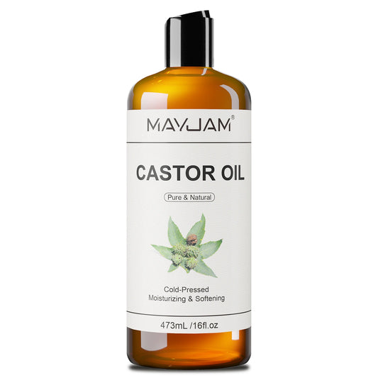 MAYJAM 473ml/16fl.oz Pure Natural Carrier Oil for Body Face Massage Castor Vegetable Glycerin Grapeseed Jojoba Coconut Oil
