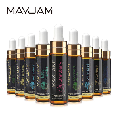 MAYJAM 10ml Fragrance Oil with Dropper Strawberry Coconut Cherry Orange Blossom Aroma Oil For Women and Men's