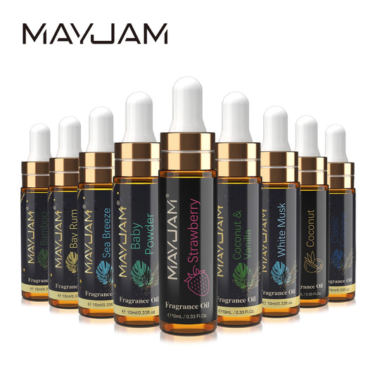 MAYJAM 10ml Fragrance Oil with Dropper Strawberry Coconut Cherry Orange Blossom Aroma Oil For Women and Men's