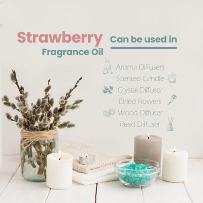 MAYJAM 10ml Fragrance Oil with Dropper Strawberry Coconut Cherry Orange Blossom Aroma Oil For Women and Men's