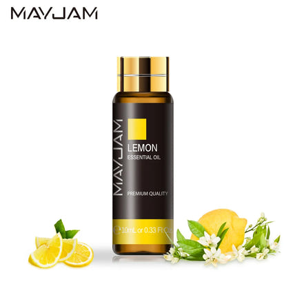 MAYJAM Lavender Jasmine Eucalyptus Vanilla Sandalwood Mint 10ml Natural Plant Essential Oil with Dropper For Diffuser Humidifier