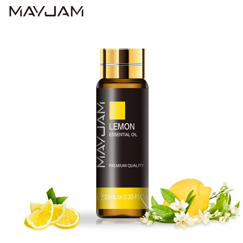 MAYJAM Lavender Jasmine Eucalyptus Vanilla Sandalwood Mint 10ml Natural Plant Essential Oil with Dropper For Diffuser Humidifier
