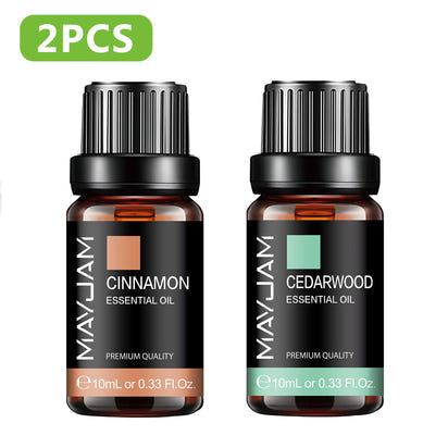 MAYJAM Essential Oil Citronella Jasmine Eucalyptus Sweet Orange Lemongrass Grapefruit Black Pepper Cajeput Cypress Ginger Scents