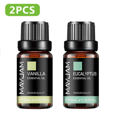 MAYJAM Essential Oil Citronella Jasmine Eucalyptus Sweet Orange Lemongrass Grapefruit Black Pepper Cajeput Cypress Ginger Scents